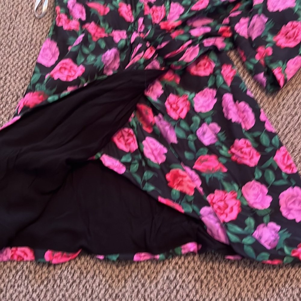 Lovers + Friends Floral Mini Dress - Black and Pink - Picture 10 of 10